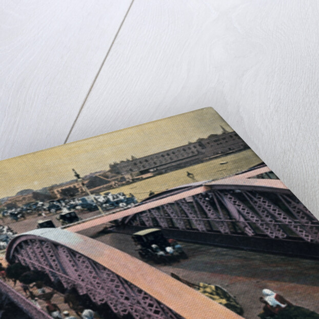 Bridge over the River Hooghly, Calcutta, India by Anonymous