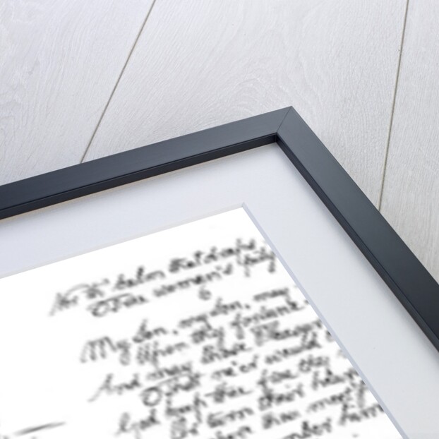 Queen Mary's Lament, poem in the handwriting of Robert Burns by Robert Burns