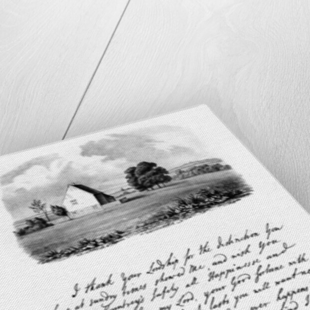 A letter from Sir Richard Steele, and a view of his cottage at Haverstock Hill by Richard Steele
