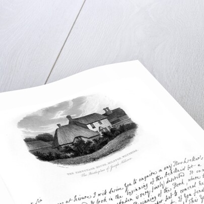 A letter from Addison, and a view of his birthplace by Joseph Addison