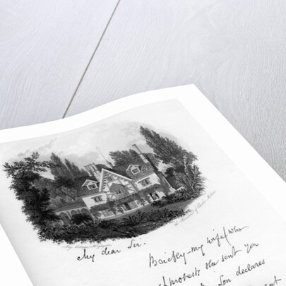 Ivy Cottage, Highgate, residence of Charles Mathews by Anonymous