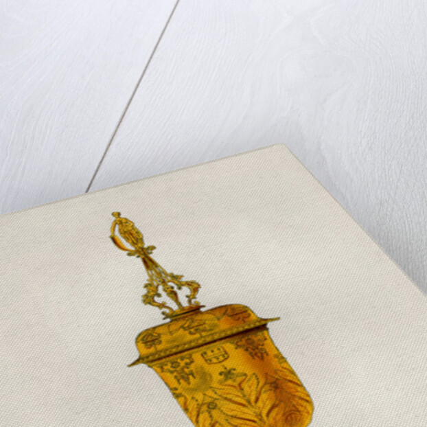 Standing bowl and cover of silver gilt by Robert Blemmell Schnebbelie