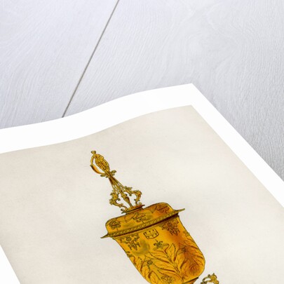 Standing bowl and cover of silver gilt by Robert Blemmell Schnebbelie