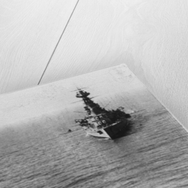 Battlecruiser HMS Hood during spring exercises by Anonymous