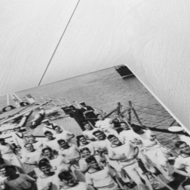 Physical jerks; exercise on board HMS Devonshire by Anonymous