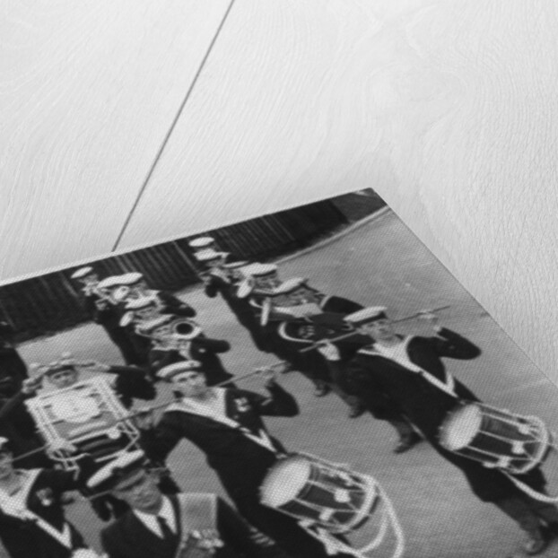 A naval band of HMS Vernon shore establishment at Portsmouth by Anonymous