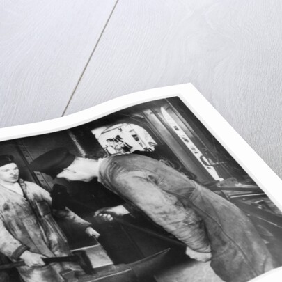 The blacksmith's shop on board the battleship HMS Nelson by Anonymous