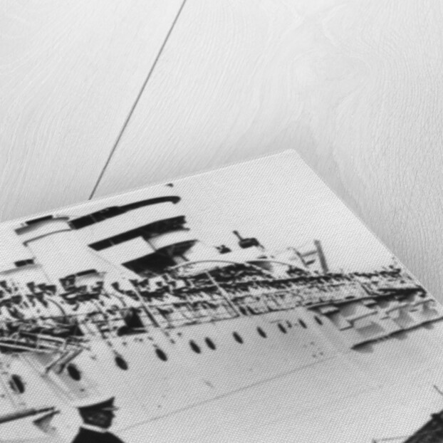 The admiral striking his flag, HMS Warspite by Anonymous