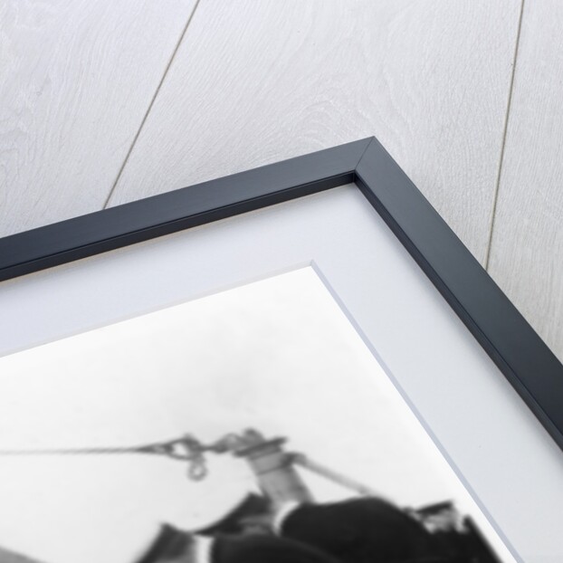 Launching a paravane from the battleship HMS Rodney by Anonymous