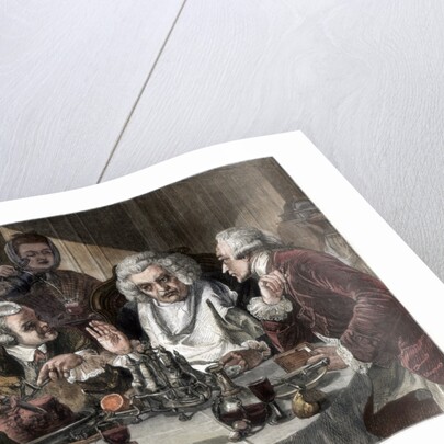 Dr Johnson's first interview with John Wilkes by W Thomas