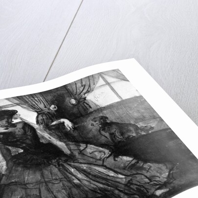 A Lady with her Dog by Constantin Guys