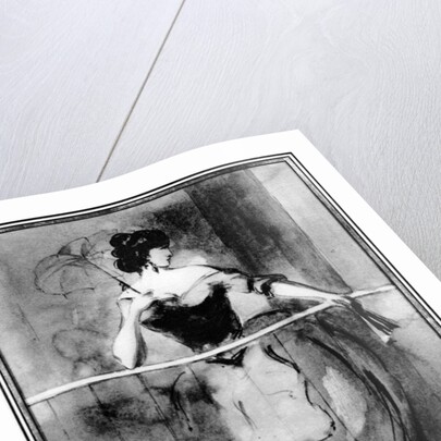 Lady at a Balcony by Constantin Guys