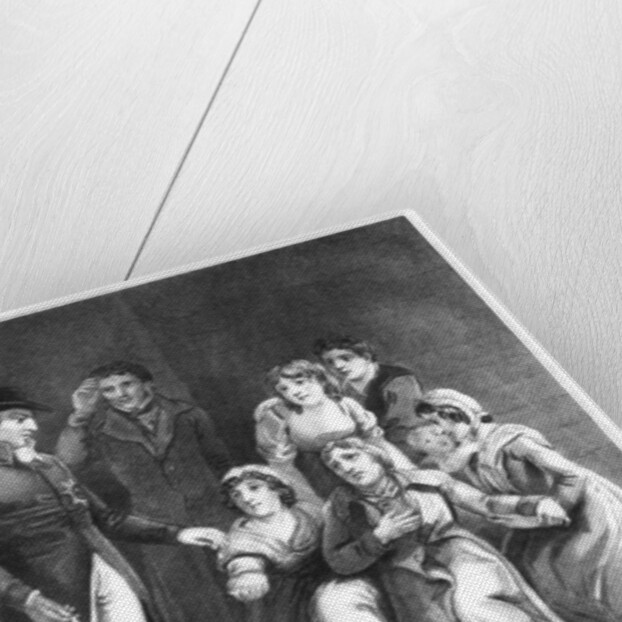 The king relieving the prisoners in Dorchester jail by Cooper