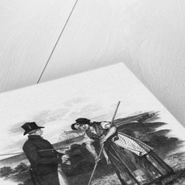 The king rewarding the industrious haymaker near Weymouth by Thomas Kelly-Kenny