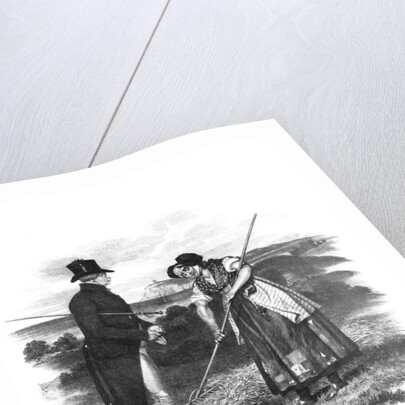 The king rewarding the industrious haymaker near Weymouth by Thomas Kelly-Kenny