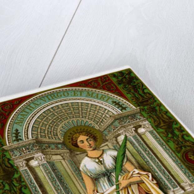 St Agatha, virgin and martyr by Anonymous