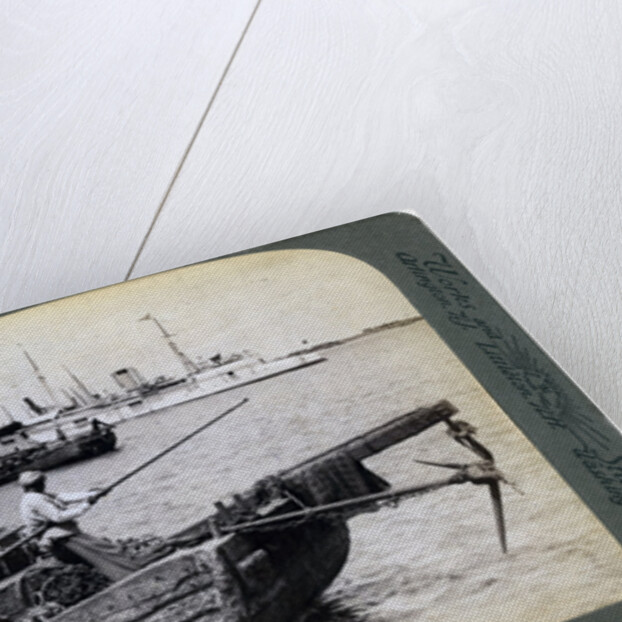 Russian gunboat 'Bobre' at New Chwang, Manchuria, Russo-Japanese War by Underwood & Underwood