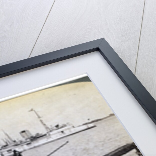 Russian gunboat 'Bobre' at New Chwang, Manchuria, Russo-Japanese War by Underwood & Underwood