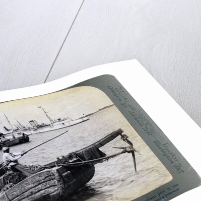 Russian gunboat 'Bobre' at New Chwang, Manchuria, Russo-Japanese War by Underwood & Underwood