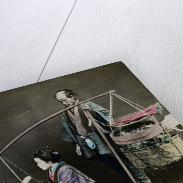 Vegetable pedlar, Japan by Felice Beato