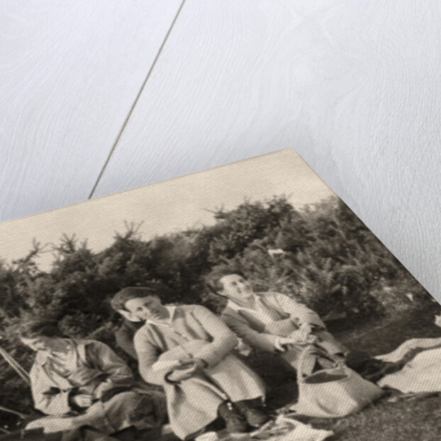Women enjoying a picnic by Anonymous