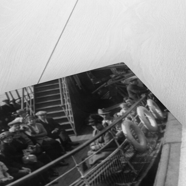 Passengers on board a boat, Bournemouth, Dorset by Anonymous