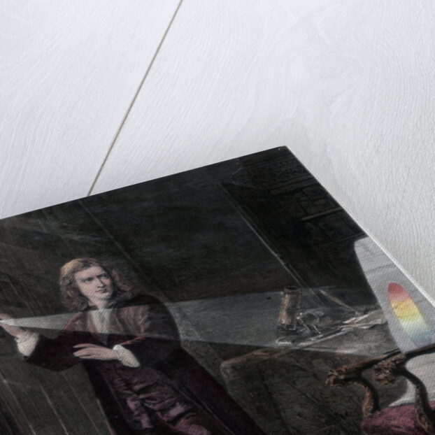 Newton investigating light by William Mouat Loudan