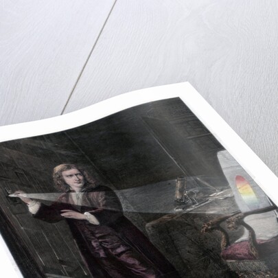 Newton investigating light by William Mouat Loudan