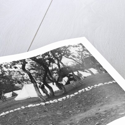British army encampment by the Yamuna river, India by Anonymous