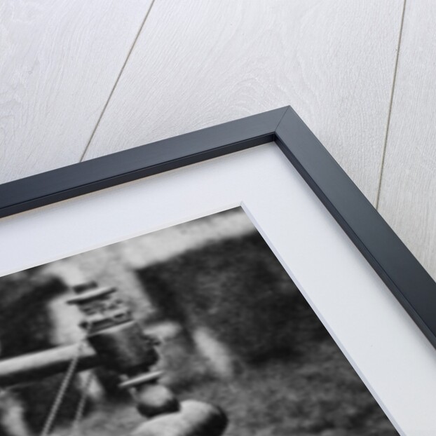 Hindu baby and cradle, India by Anonymous