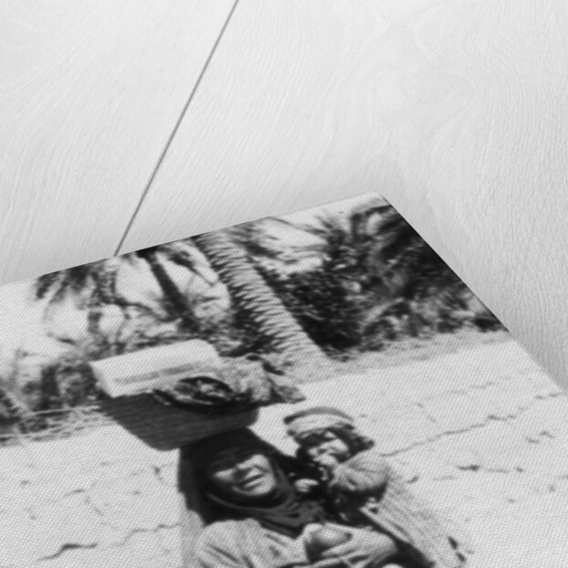 Arab woman and child by Anonymous