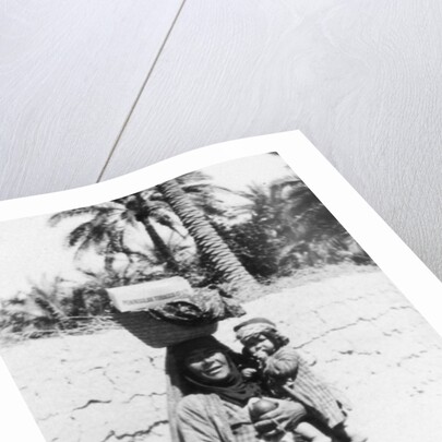 Arab woman and child by Anonymous