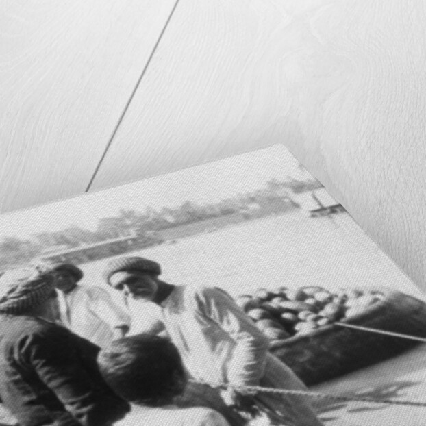 River craft laden with melons, Tigris River, Baghdad, Iraq by Anonymous