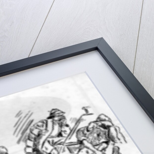 Cartoon from the ship board paper The Comet, troopship 'RMS Caronia' by Barret