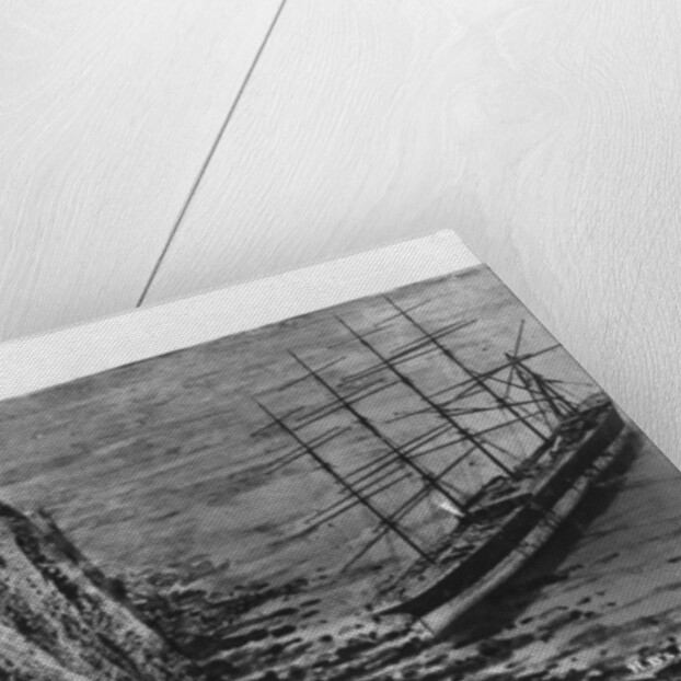 The cliffs and wrecked 'Preussen', Dover by Anonymous