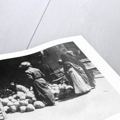 Fruit stall, Baghdad, Mesopotamia, WWI by Anonymous