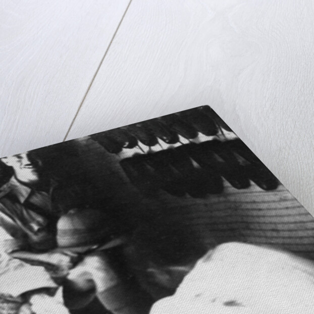 A British officer in a shoe shop, Baghdad, Mesopotamia, WWI by Anonymous