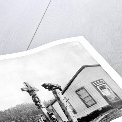 Totem Poles, Alaska, USA by John L Stoddard