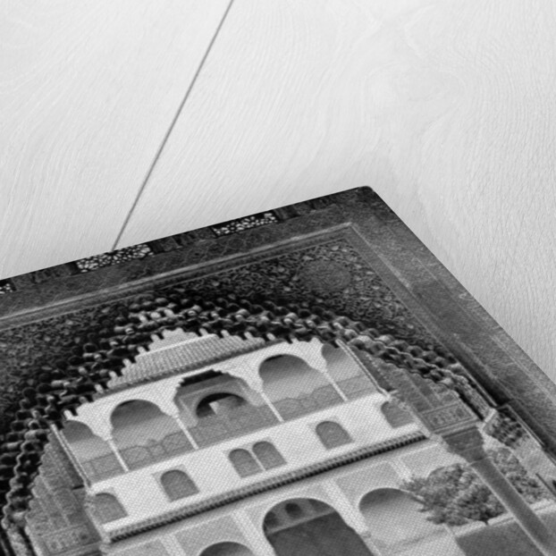 Court of the Myrtles, Alhambra, Spain by John L Stoddard