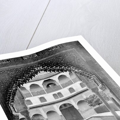 Court of the Myrtles, Alhambra, Spain by John L Stoddard