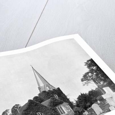 Churchyard of Stoke-Pogis, England by John L Stoddard