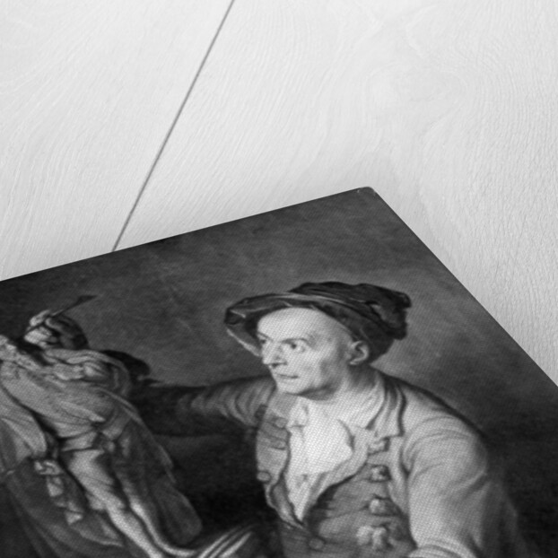 Louis Francois Roubiliac making a sculpture of Shakespeare by David Martin