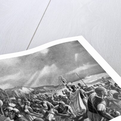 The Emperor Caligula on the shore of Boulogne, 40 AD by A MacKinlay