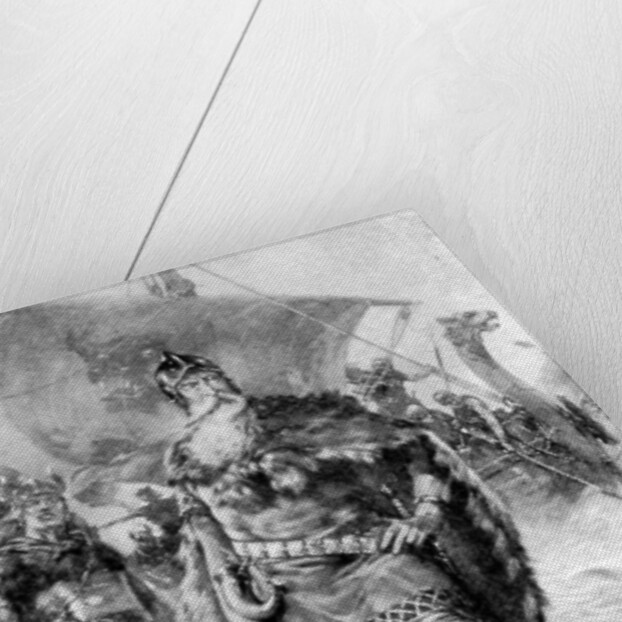 A great Viking by Hermanus Koekkoek