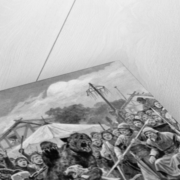 Bear-baiting in Saxon times by Richard Caton Woodville II