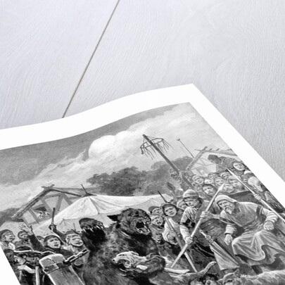 Bear-baiting in Saxon times by Richard Caton Woodville II