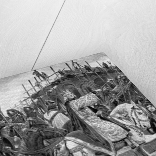 Edward the Confessor watching the building of Westminster Abbey by Richard Caton Woodville II