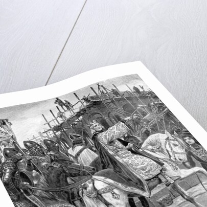 Edward the Confessor watching the building of Westminster Abbey by Richard Caton Woodville II