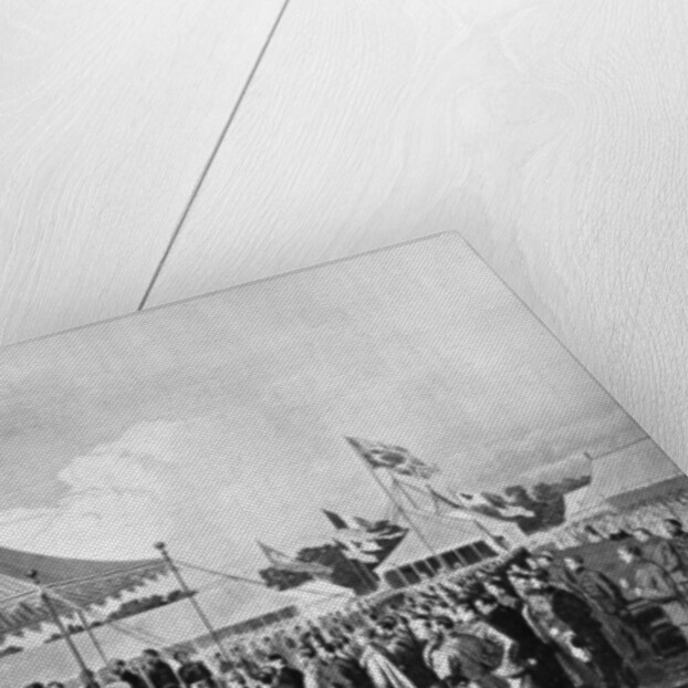 Queen Victoria firing the first shot at Wimbledon, July 1860 by Anonymous