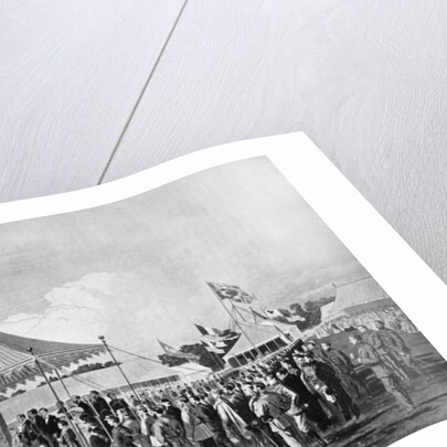 Queen Victoria firing the first shot at Wimbledon, July 1860 by Anonymous